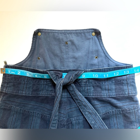 Anthropologie Pilcro Navy Blue Striped Corduroy Overalls size 25 - Picture 7 of 16